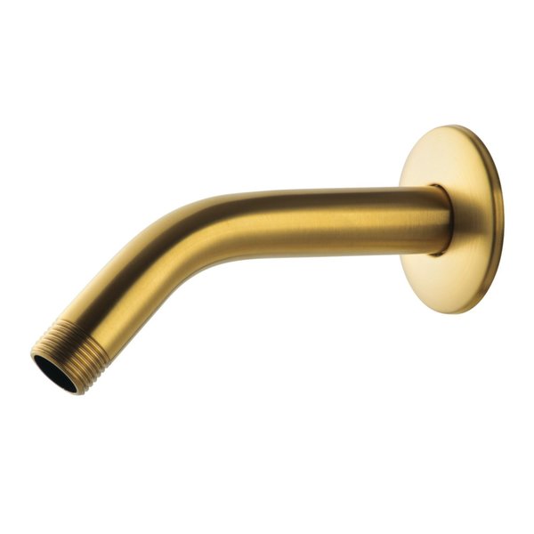 Kingston Brass 6Inch Shower Arm with Flange, Brushed Brass K206M7